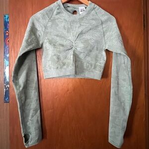 Gymshark Sage Green Crew Neck Top